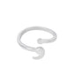 Creative Stainless Steel Semi-Colon Open Ring