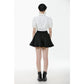 Dark in Love Lolita-Inspired Ruffled Mini Skirt in Black
