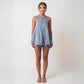 French-Style Casual Two-Piece Women's Summer Smock and Shorts Set