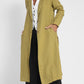 Vireous Women's Fashion Casual Cotton Linen Suit-Collar Trench Coat