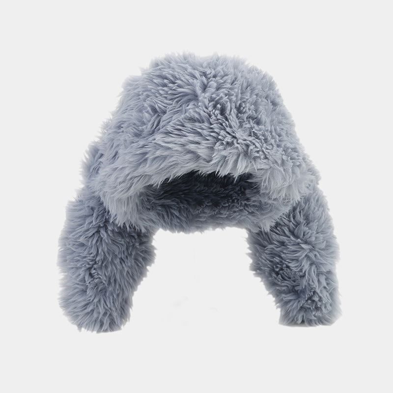 Plush Rabbit Ears Cute Ushanka Hat, Candy Colours