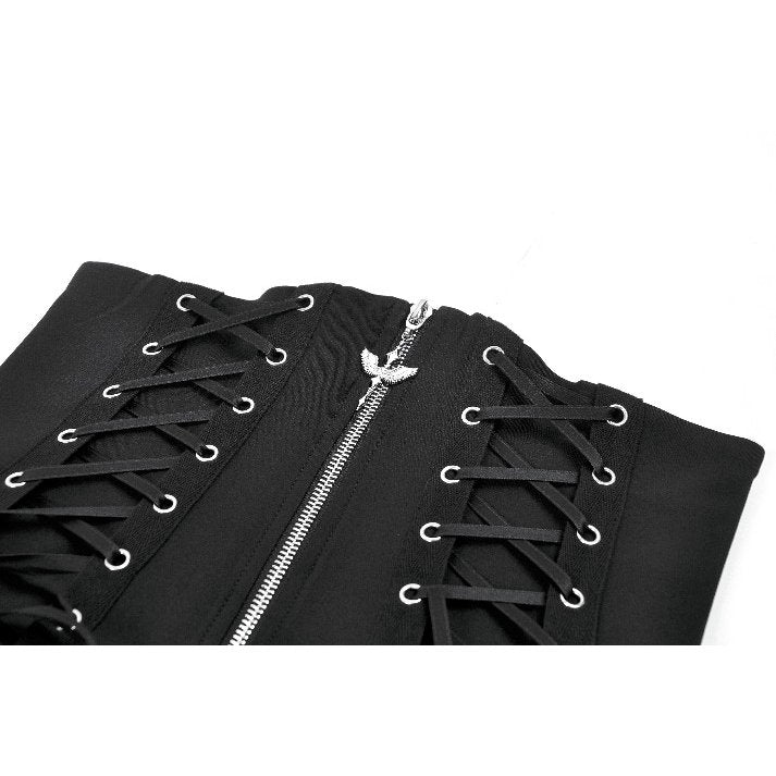 Dark in Love Brynja Eyelet Balloon Shorts in Black