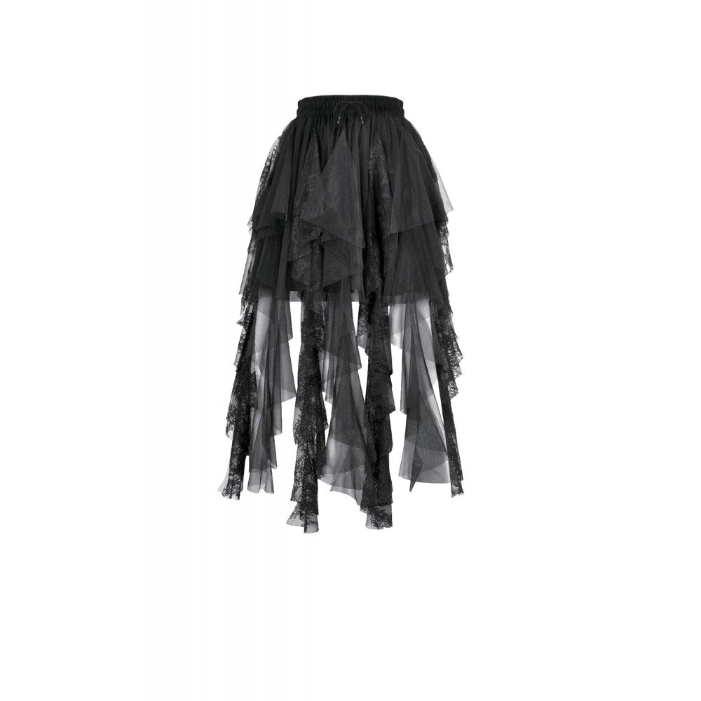 Dark in Love Dark Fairy Lace Midi Skirt