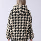 Vireous Women's Houndstooth Loose-Fit Fashion Hoodie, Plus Sizes