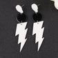 Fashion Colour-Contrast Lightning Strike Acrylic Earrings