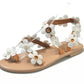 Hippy Chic Women's Ethnic Sunflower Sandals, Large Sizes