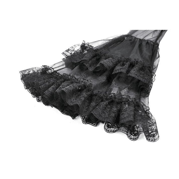 Dark in Love Lilith Bell-Sleeve Gothic Maxi Dress