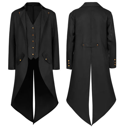 Regency Costume Jacket, Long Tail Men's Stage Wear Jacket