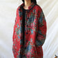 Vireous Cotton and Linen Women's Floral Retro Art Padded Coat