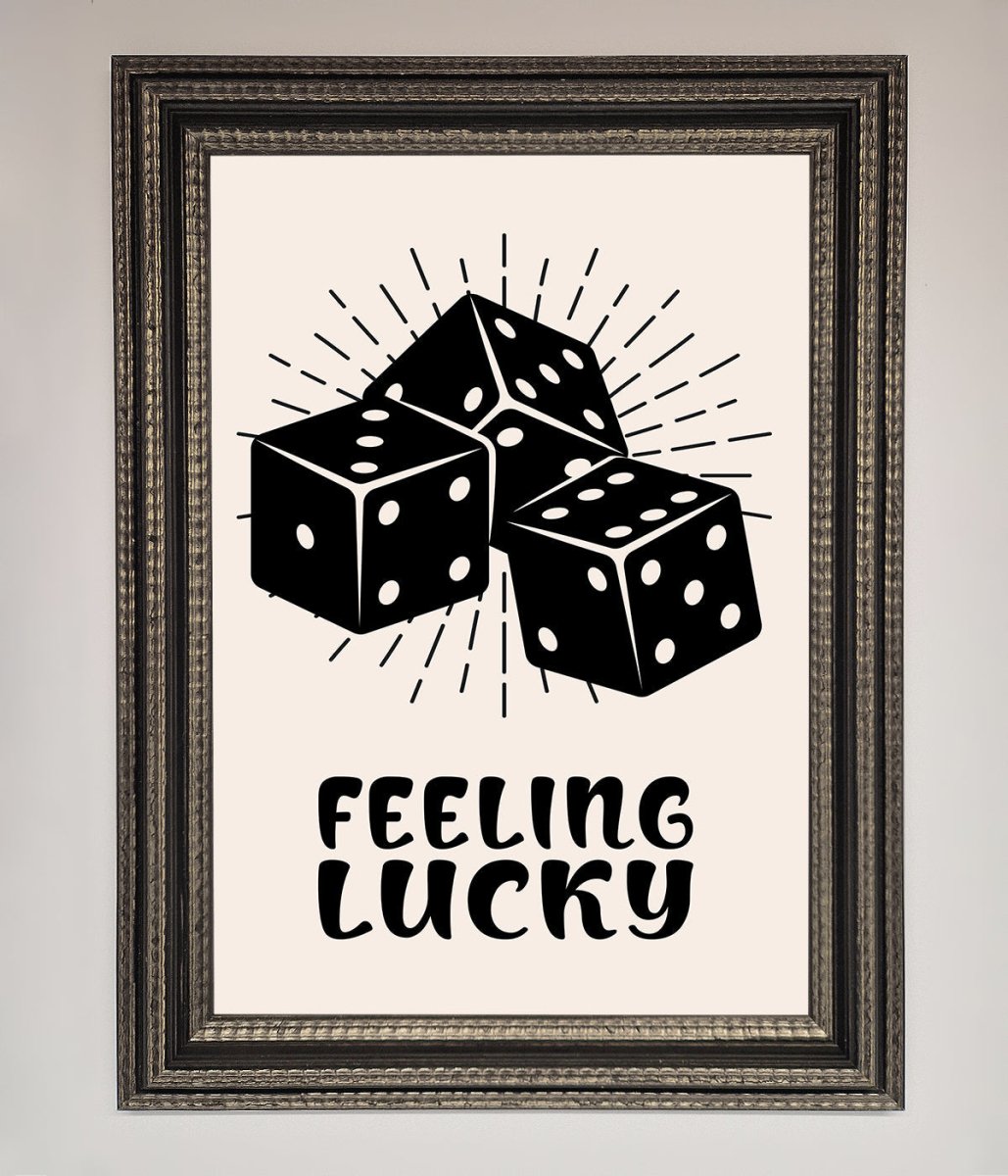 Feeling Lucky Framed Poster