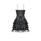 Dark in Love Morwenna Bat Mesh Layered Goth Mini Dress