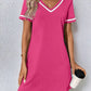Women's Tennis-Style Dress, Casual Short-Sleeve Dress, Multi Colours