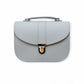 Olympia Handmade Leather Bag in Ghost Grey
