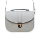 Olympia Handmade Leather Bag in Ghost Grey