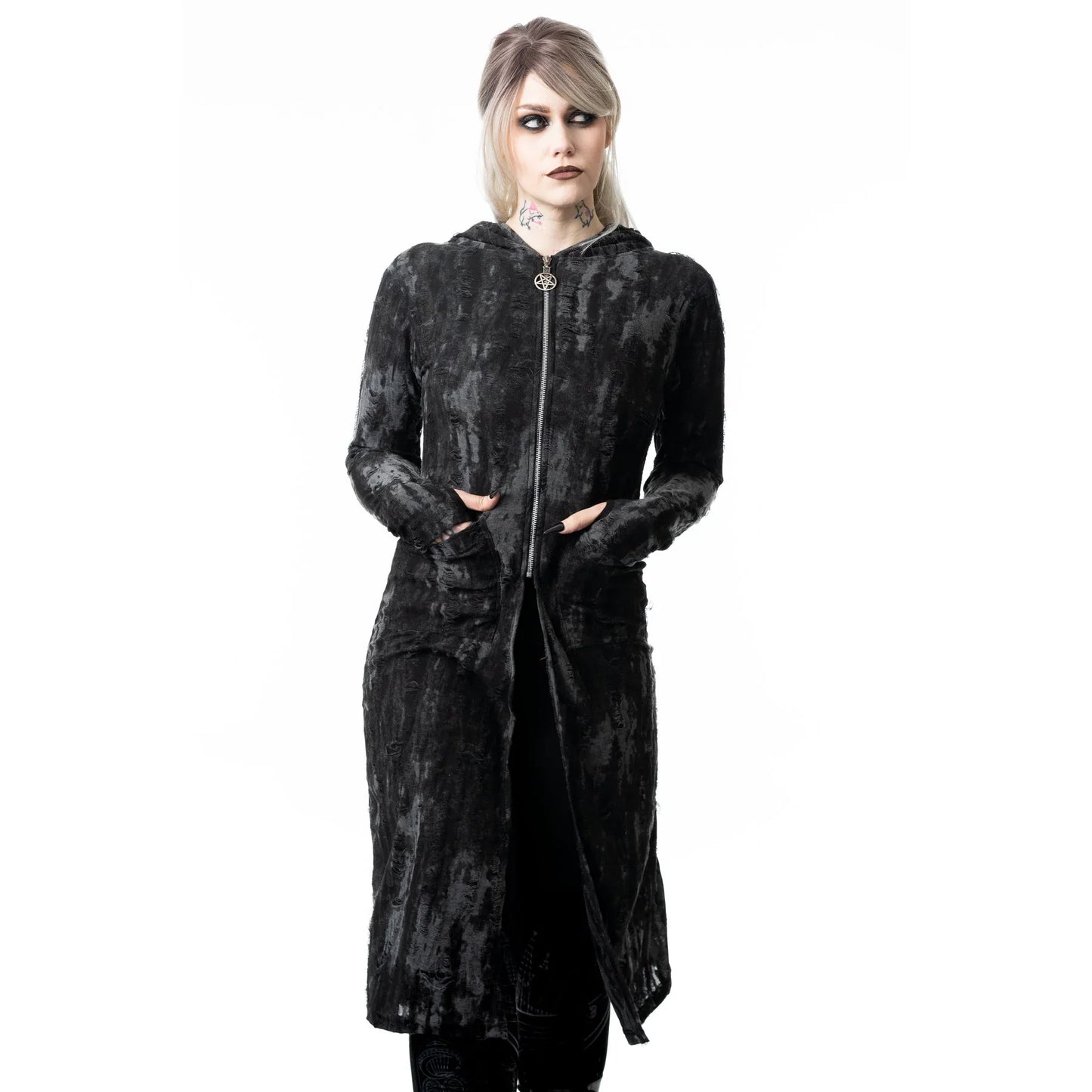 Heartless Ghoul Grunge Aesthetic Cardigan