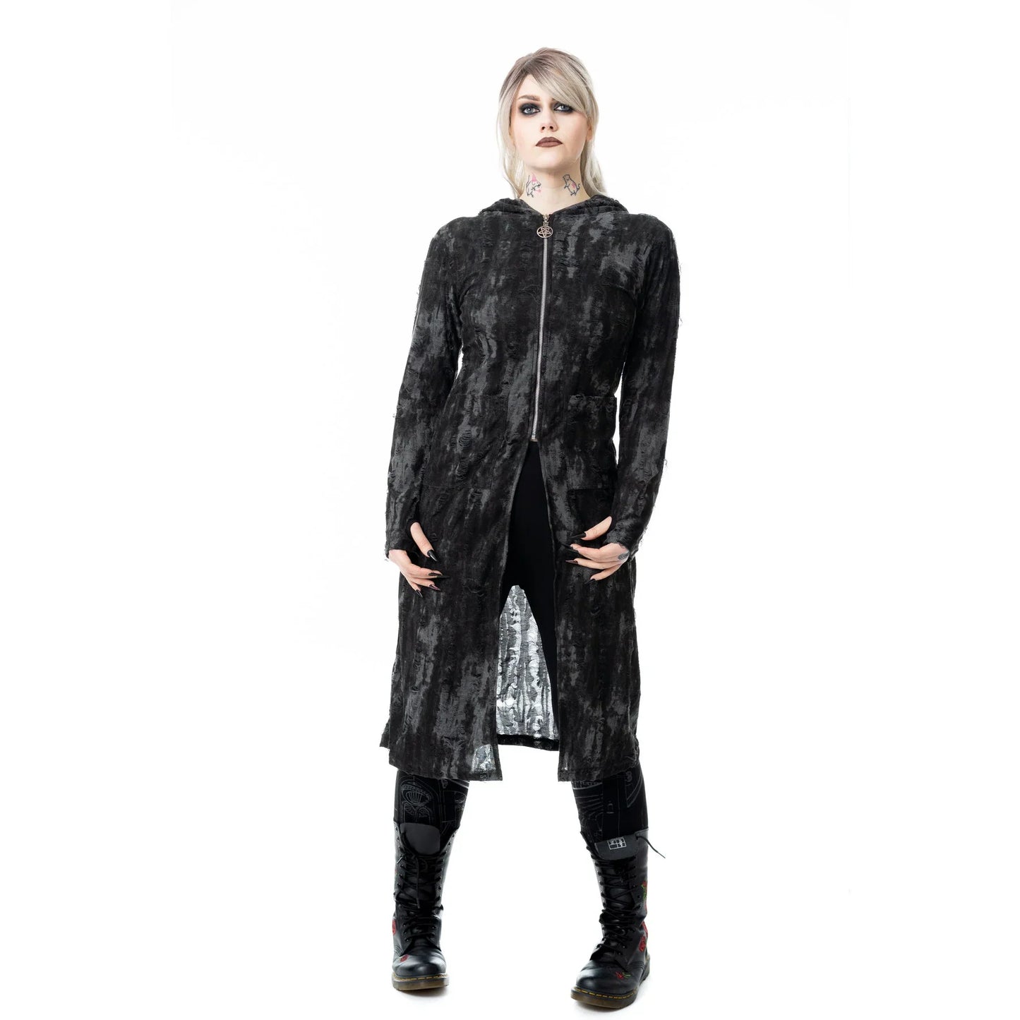 Heartless Ghoul Grunge Aesthetic Cardigan