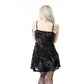 Heartless Ghoul Crushed Velvet Mini Dress in Black