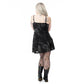 Heartless Ghoul Crushed Velvet Mini Dress in Black