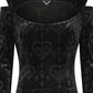 Banned Amara Gothic Burnout Velvet Long Dress