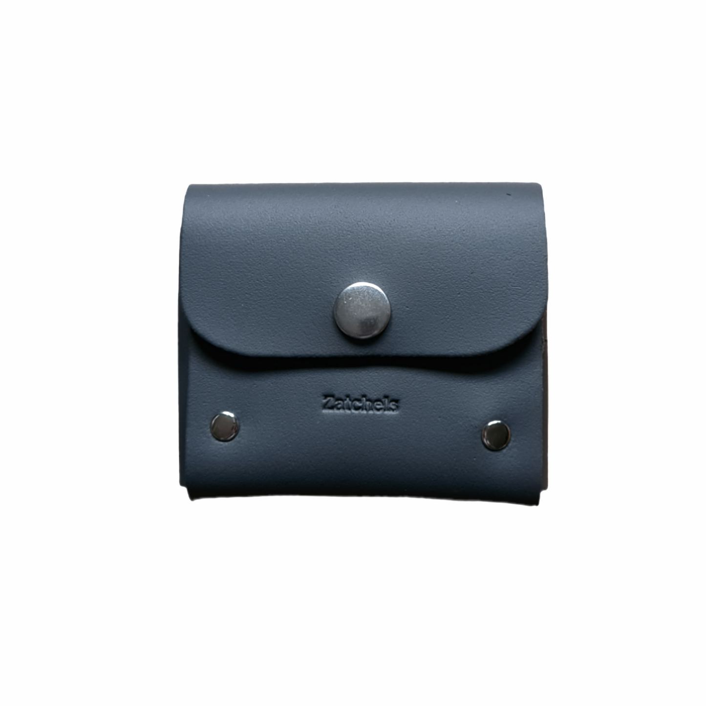Handmade Leather Simple Coin Purse in Graphite