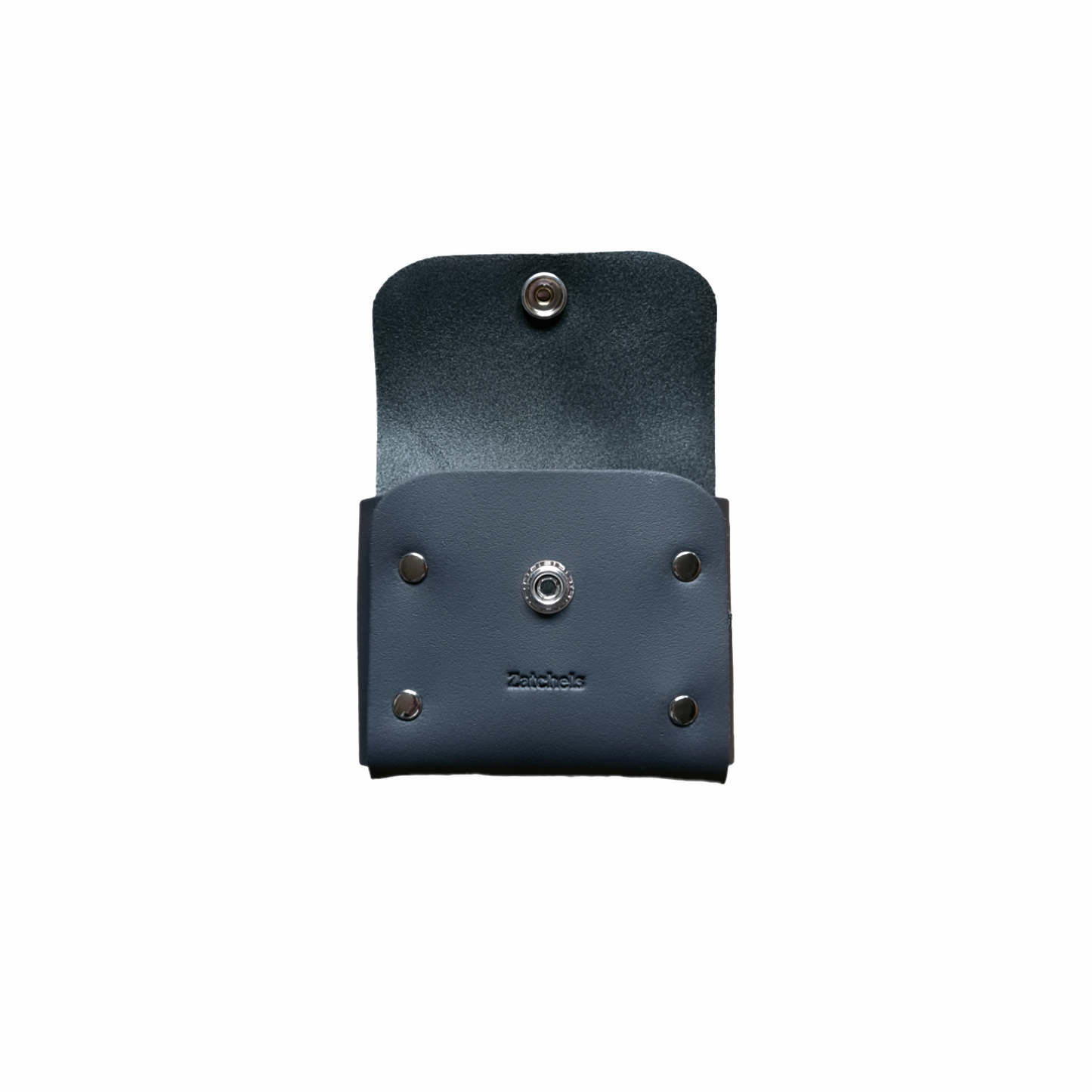 Handmade Leather Simple Coin Purse in Graphite