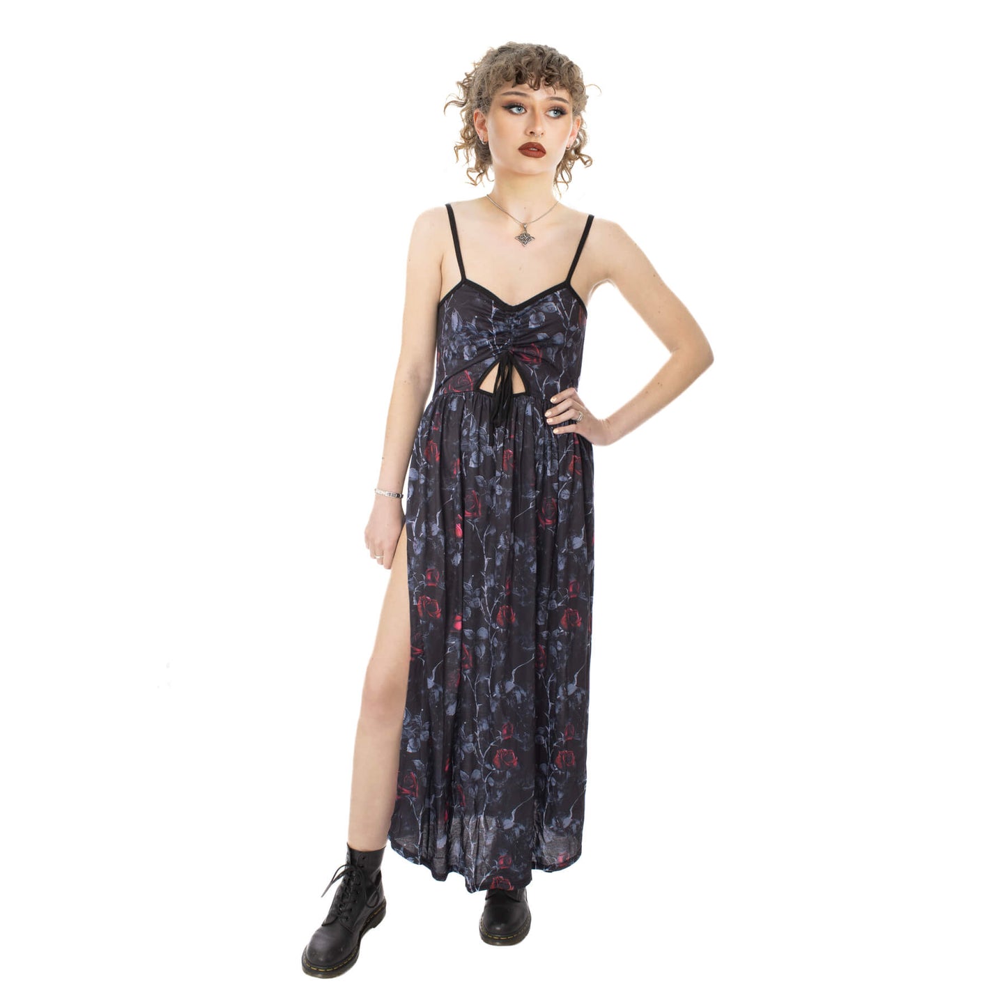 Vixxsin Graveyard Bloom Vintage Maxi Dress