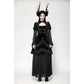 Dark in Love Onyx Romantic Gothic Velvet Lace Princess Gown