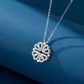 Clover and Heart Design Pendant Necklace