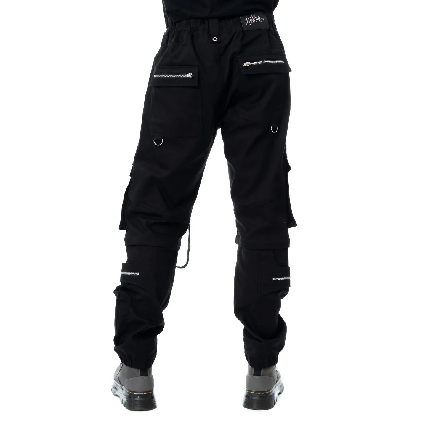Vixxsin Halston Pants, Men's Streetwear Cargo Trousers in Black