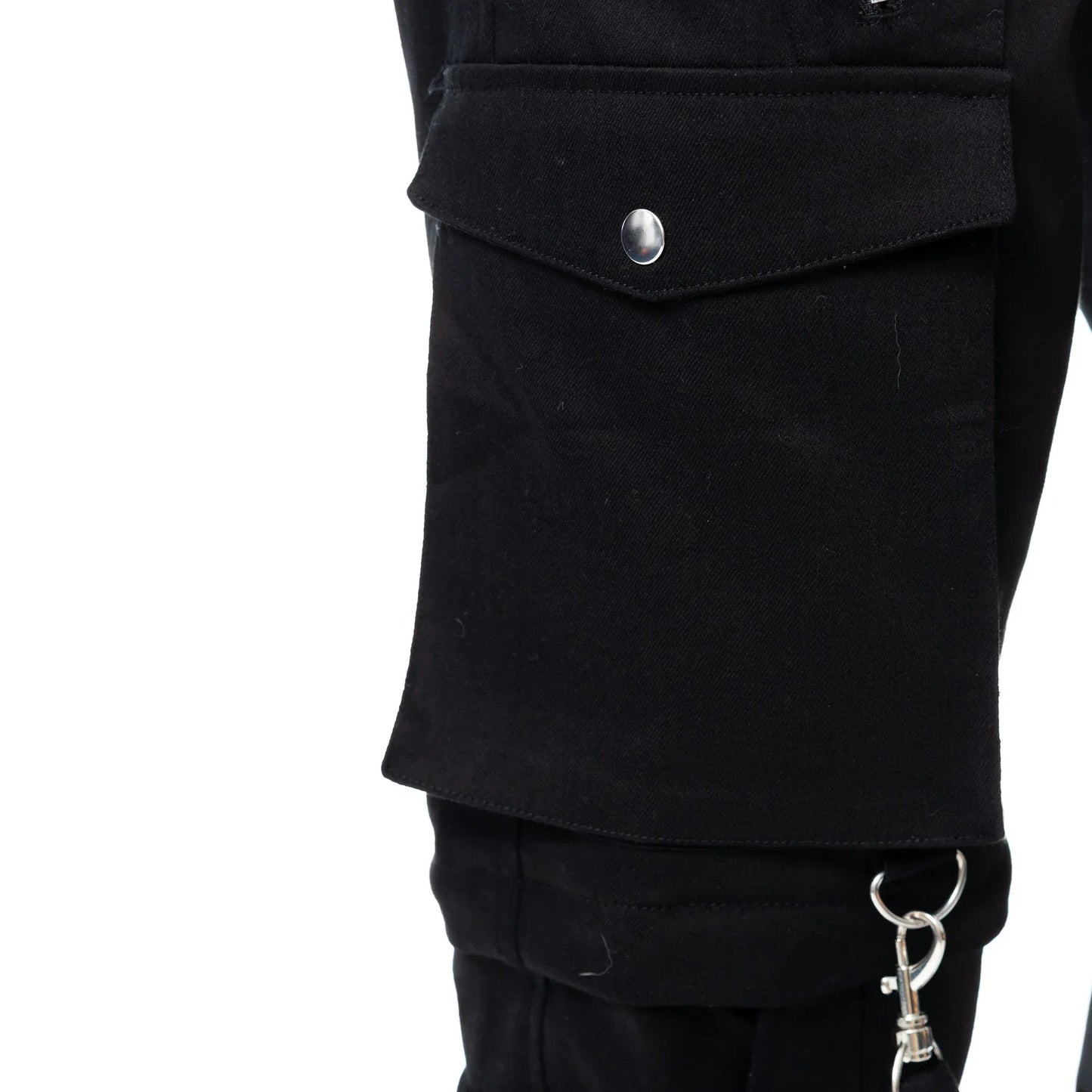 Vixxsin Halston Pants, Men's Streetwear Cargo Trousers in Black