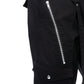 Vixxsin Halston Pants, Men's Streetwear Cargo Trousers in Black