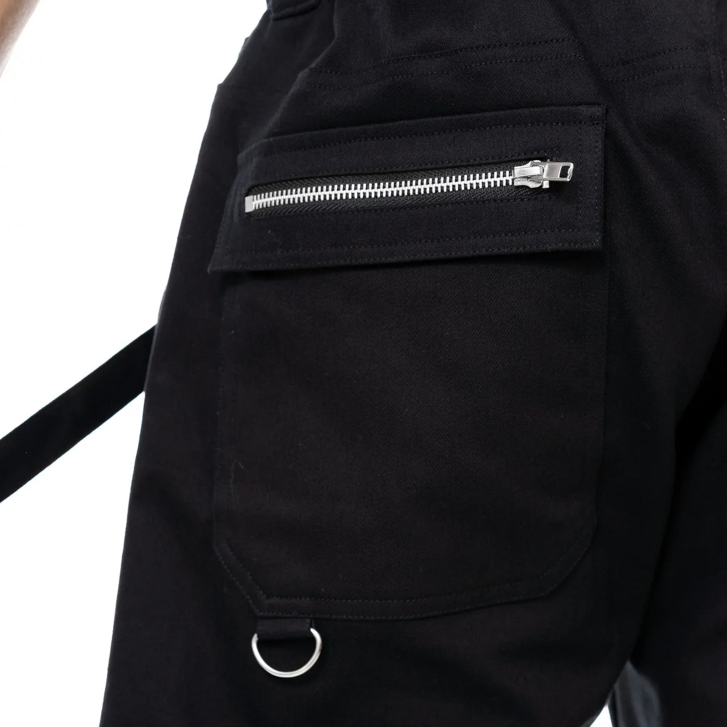 Vixxsin Halston Pants, Men's Streetwear Cargo Trousers in Black