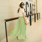 High Waist Long or Half-Length Floaty Chiffon Skirt, Spring and Summer Collection