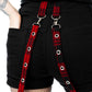 Heartless Honora Women's Check Shorts in Black & Red