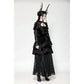 Dark in Love Onyx Romantic Gothic Velvet Lace Princess Gown