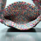 Rainbow Pastel Crochet Bag, Handmade with T-Shirt Yarn