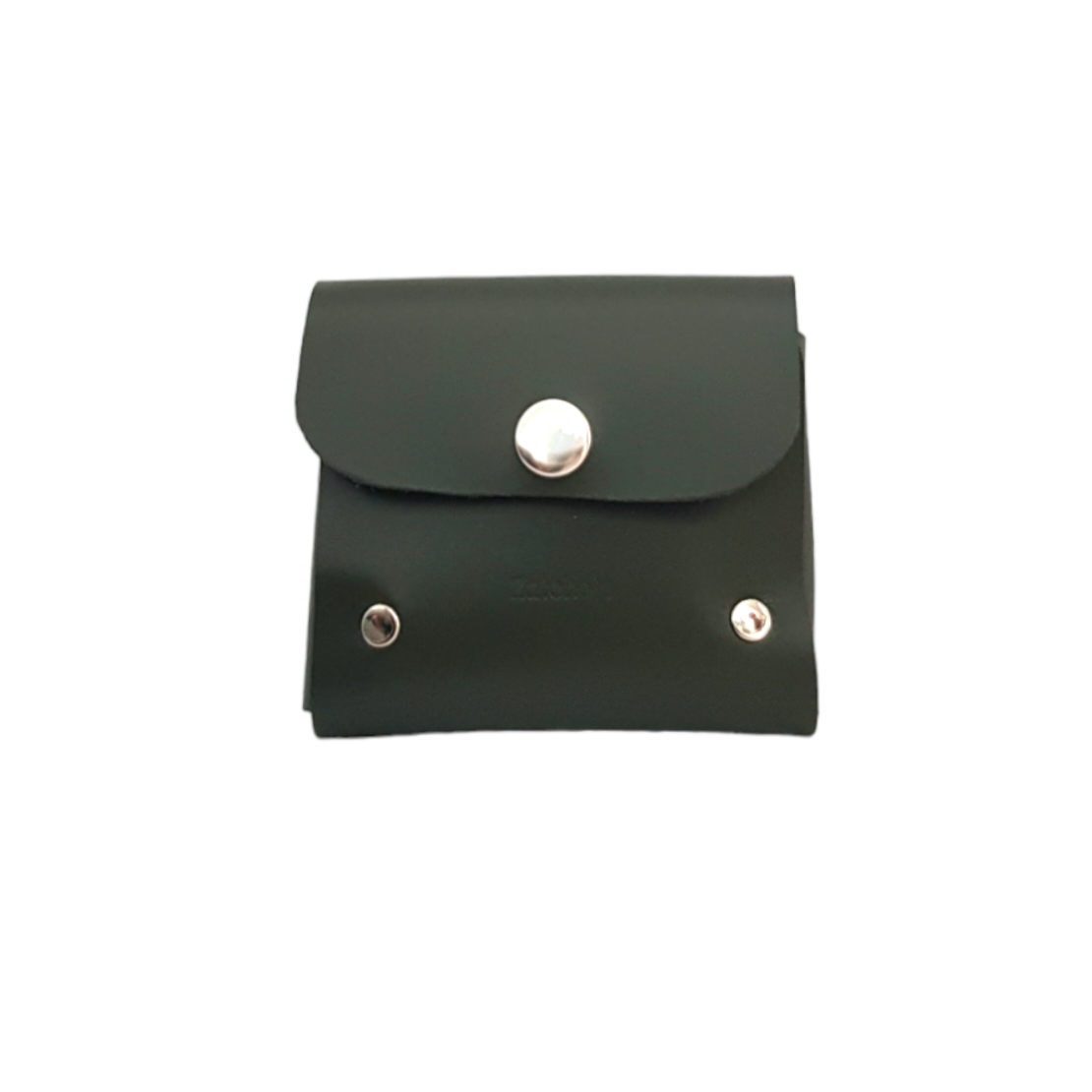 Handmade Leather Simple Coin Purse in Ivy Green