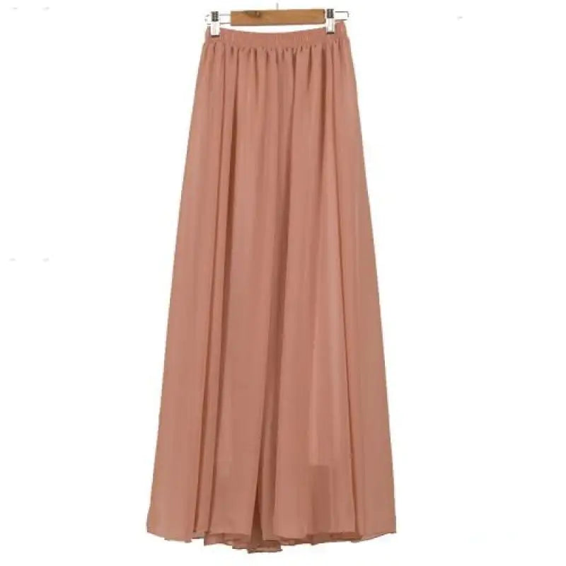 High Waist Long or Half-Length Floaty Chiffon Skirt, Spring and Summer Collection