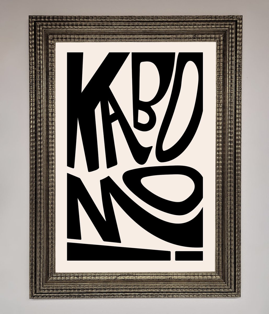 Kaboom! Framed Art Print