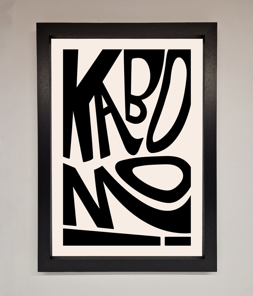 Kaboom! Framed Art Print