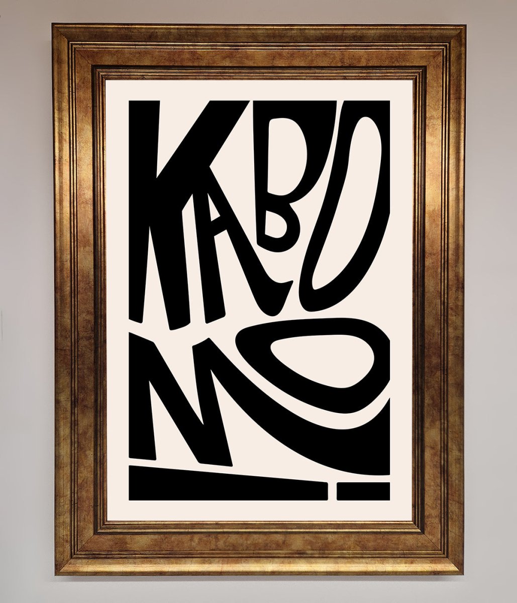 Kaboom! Framed Art Print