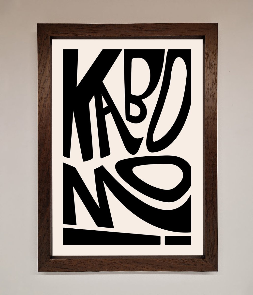 Kaboom! Framed Art Print