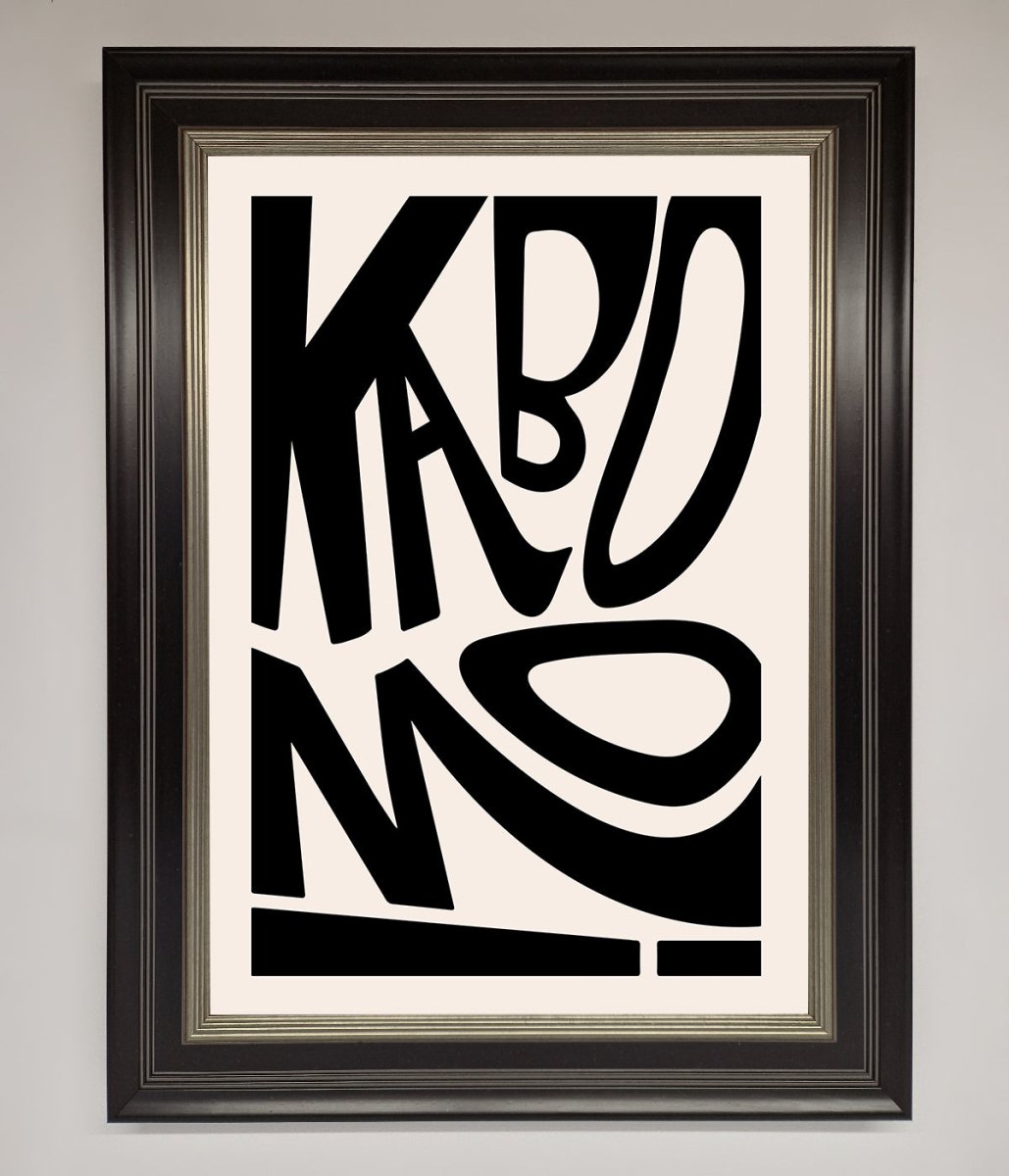Kaboom! Framed Art Print