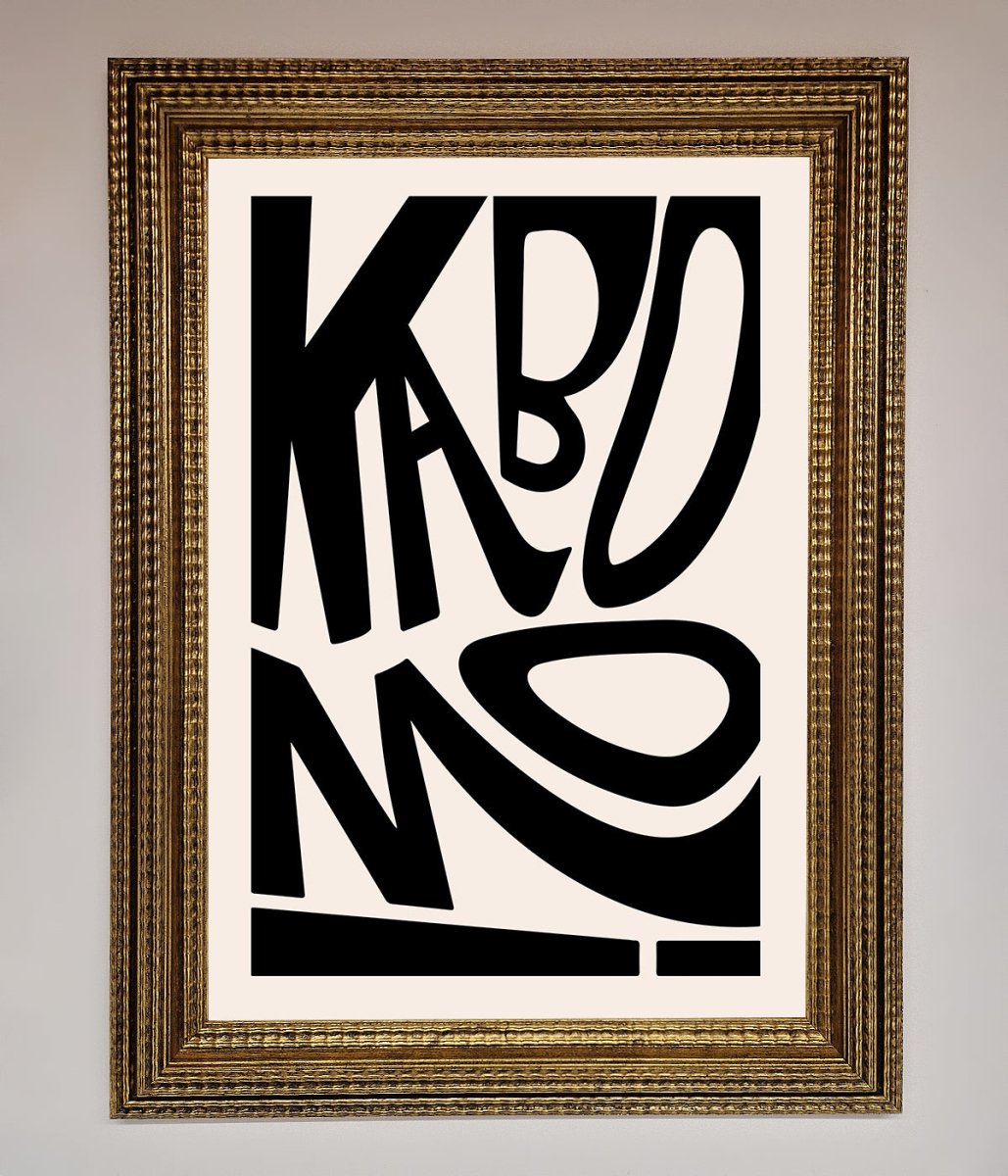 Kaboom! Framed Art Print