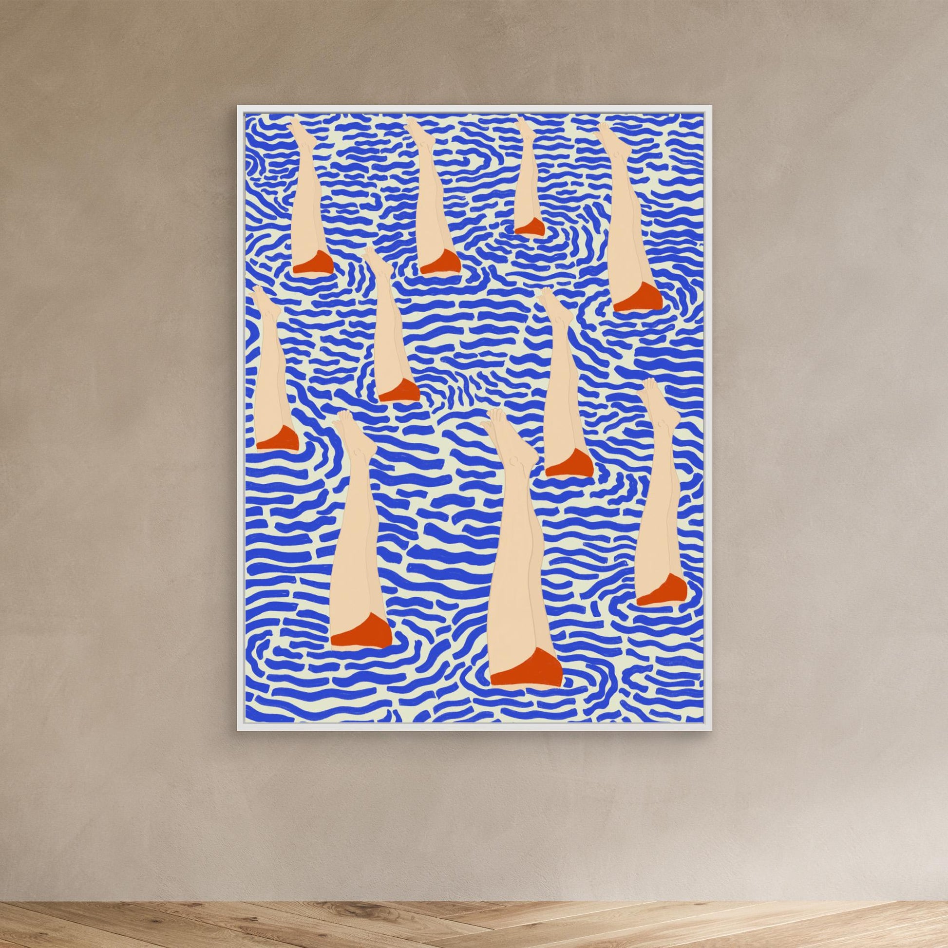 Bañistas by Jota De Jai, Canvas Art Print