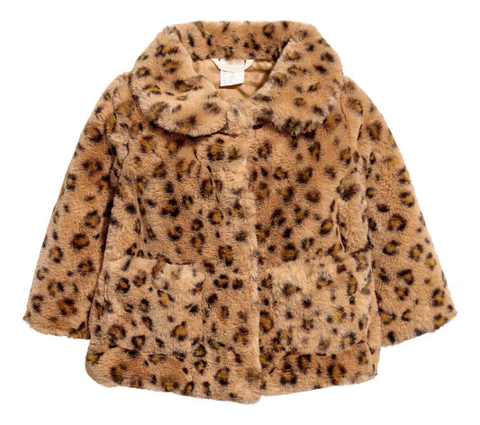 Faux Fur Leopard Fur Coat