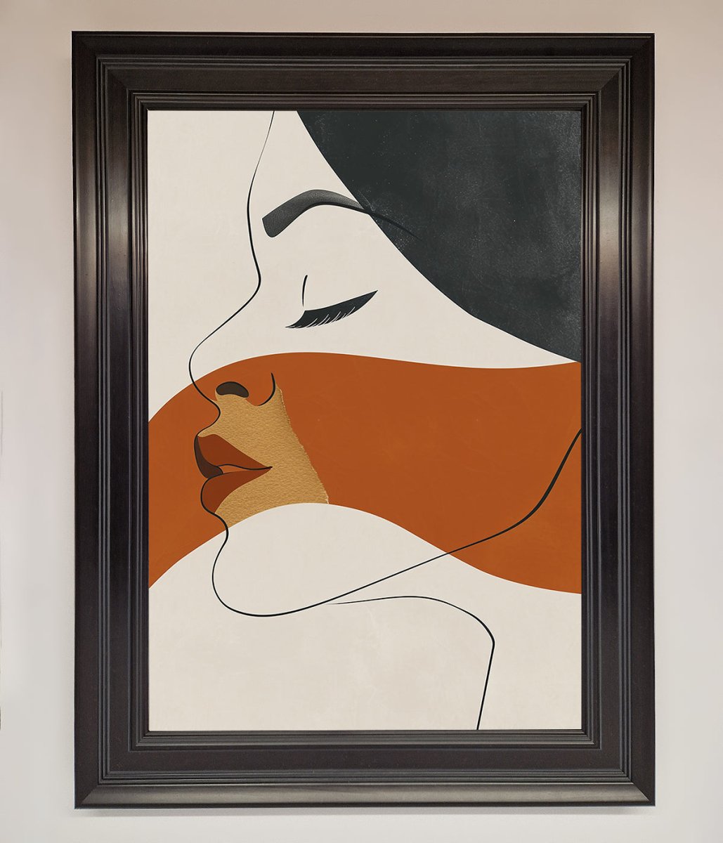 Line Drawing 'Flow' Framed Wall Art