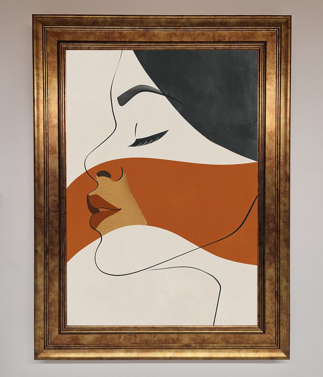 Line Drawing 'Flow' Framed Wall Art