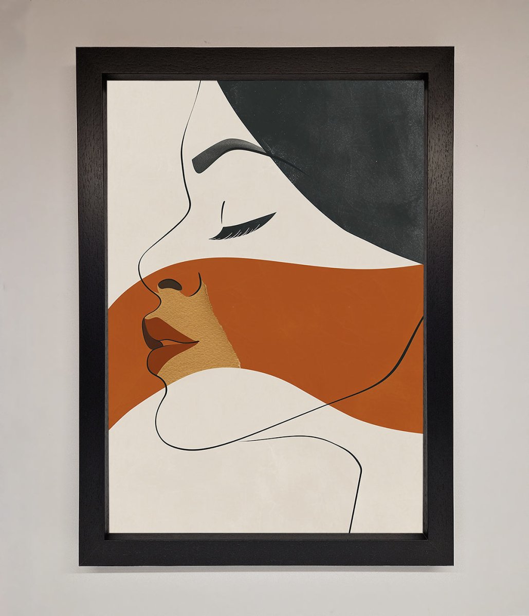 Line Drawing 'Flow' Framed Wall Art