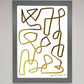 Line Squiggle Foil Art Print